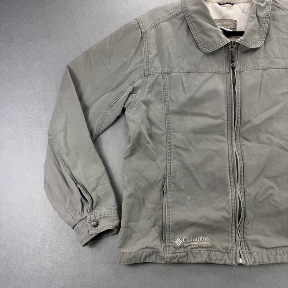 Columbia Sportswear Company Women’s Gray Full-Zip Jacket Cotton Blend Size L - Picture 3 of 12